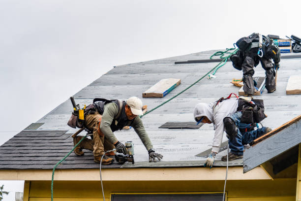 Professional Gutter Installation technician working in Copperhill, TN